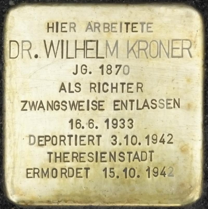 Stolperstein Dr. Ernst Isay Bild: Stolpersteine-Initiative CW, Hupka