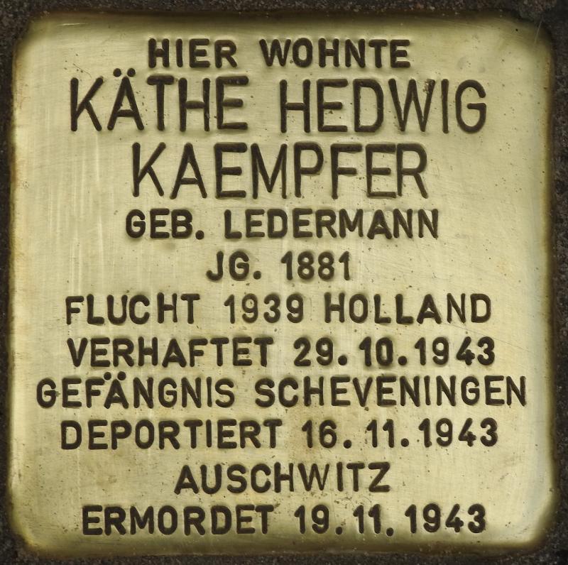Stolperstein für Käthe Kaempfer