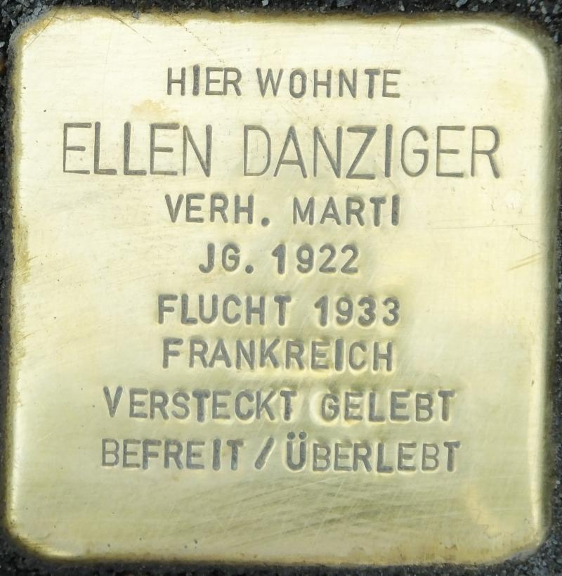 Stolperstein für Ellen Danziger