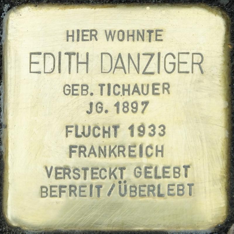Stolperstein für Edith Danziger