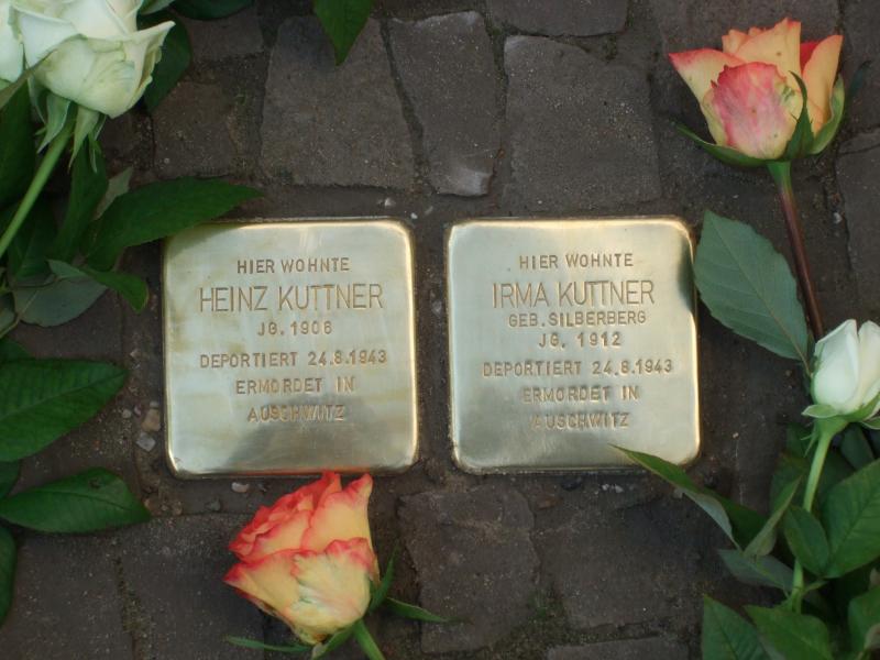 Stolpersteine für Heinz und Irma Kuttner. Copyright: Koordinierungsstelle Stolpersteine Berlin