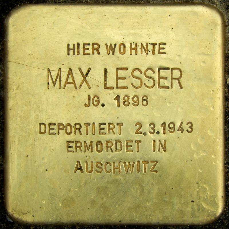 Stolperstein für Max Lesser