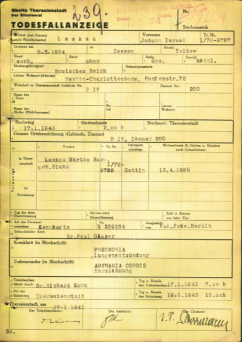 Laskau Todesfallanzeige