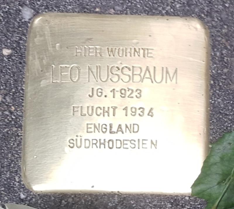 Stolperstein Leo Nussbaum © Initiative
