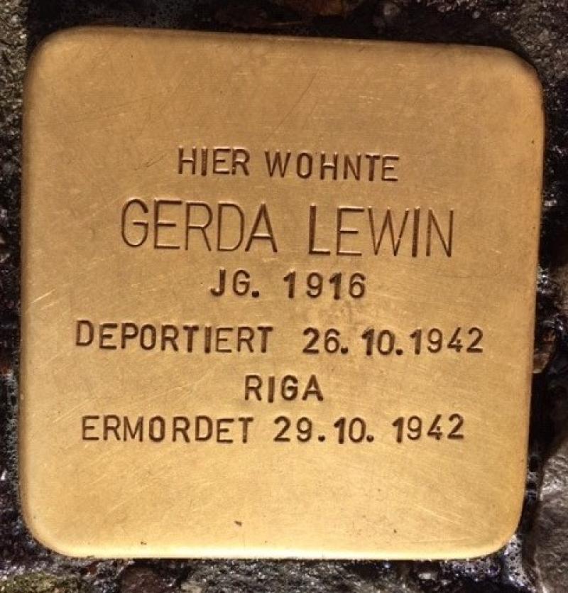 Stolperstein Gerda Lewin