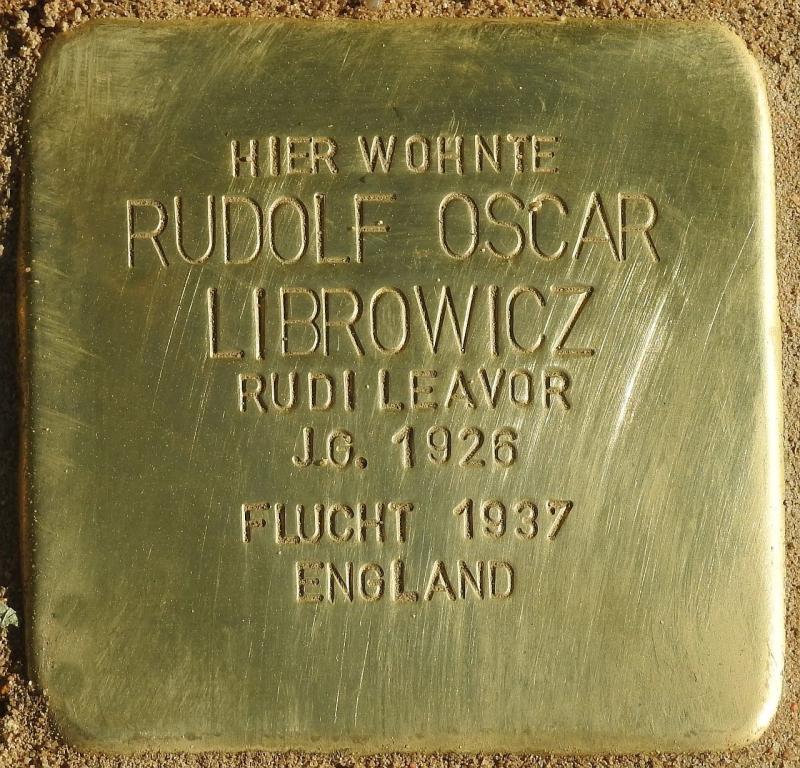 Stolperstein Rudolf Oscar Librowicz, Bild: Stolpersteine-Initiative CW, Hupka 