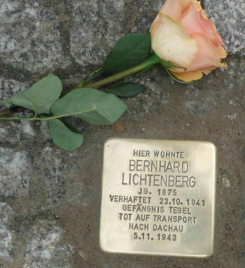 Stolperstein für Bernhard Lichtenberg