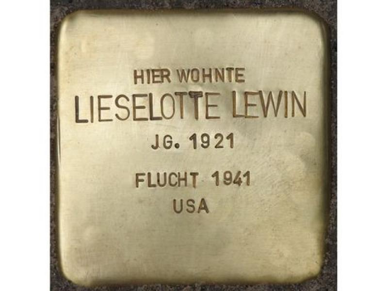 Stolperstein für Lieselotte Lewin