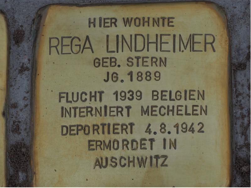 Stolperstein für Rega Lindheimer