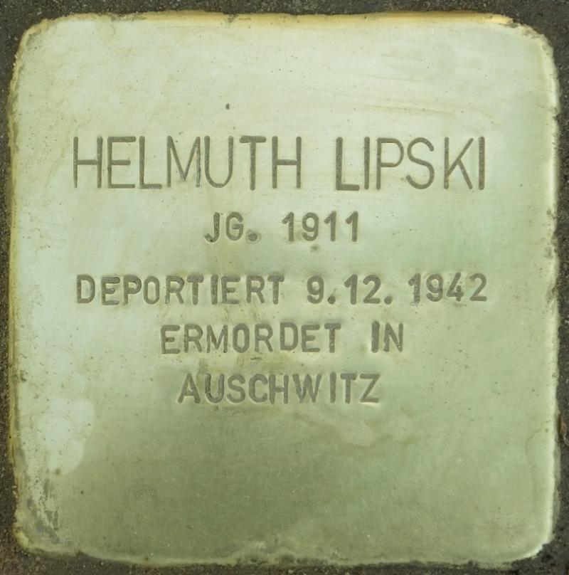 Stolperstein Helmuth Lipski Bild: Stolpersteine-Initiative CW, Hupka