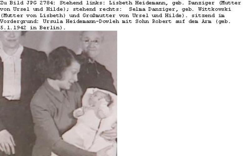Lisbeth Heidemann, Selma Danziger und Ursula Heidemann-Dowleh Bild: Familienarchiv