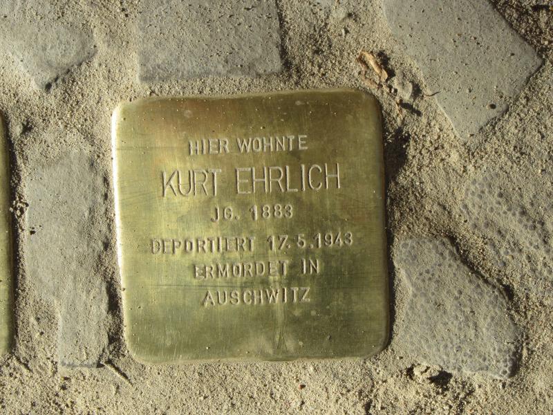 Stolperstein von Kurt Ehrlich