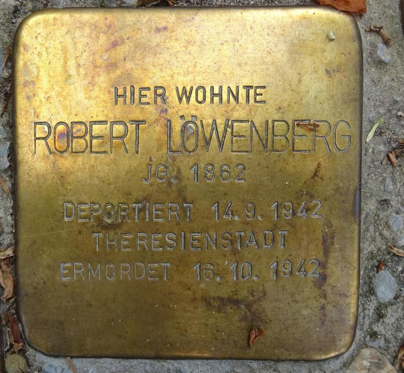 Stolperstein Robert Löwenberg © S.Davids