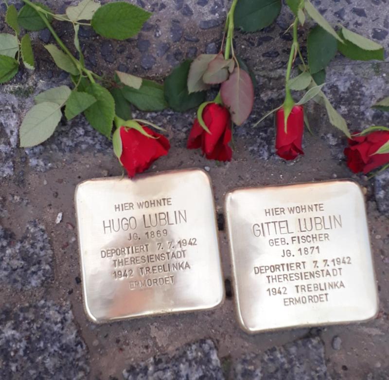 Stolpersteine für Hugo und Gittel Lublin, Foto © P. Gutsche