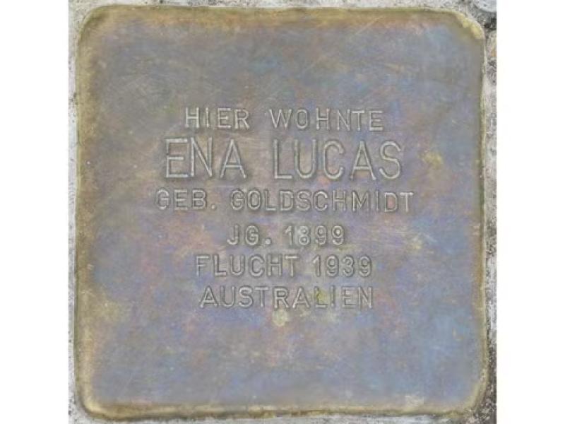 Stolperstein Ena Lucas © H.J. Hupka