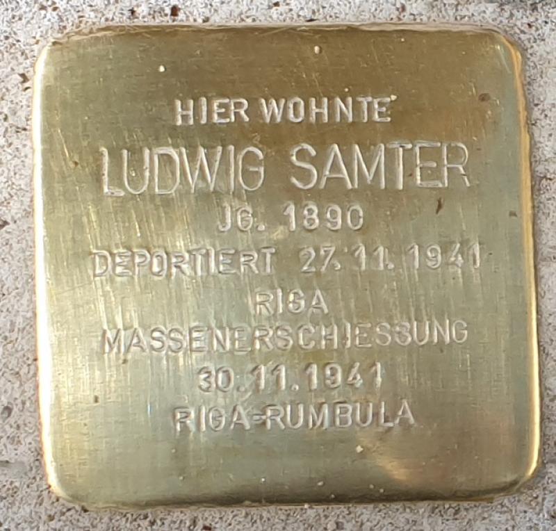 Stolperstein Ludwig Samter