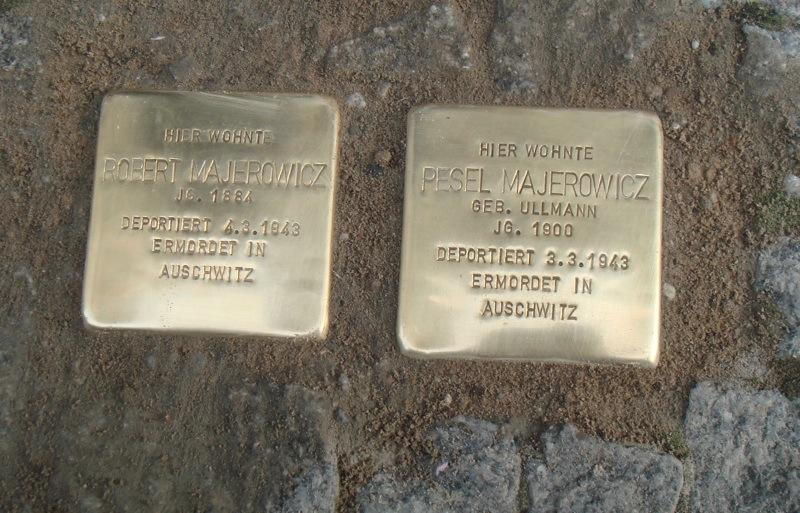 Stolperstein für Robert und Pesel Majerowicz