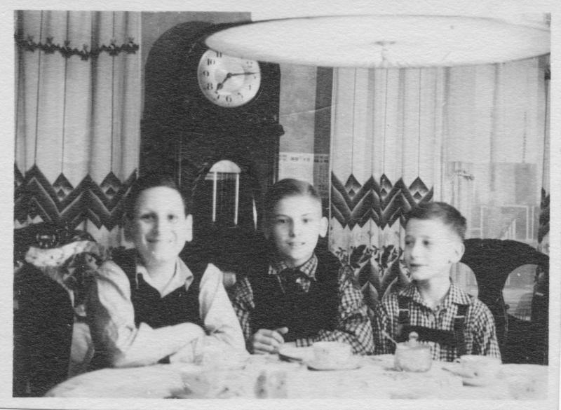 Manfred Reiss und Schulfreunde Alfred Neumann und Wolfgang Rutschow