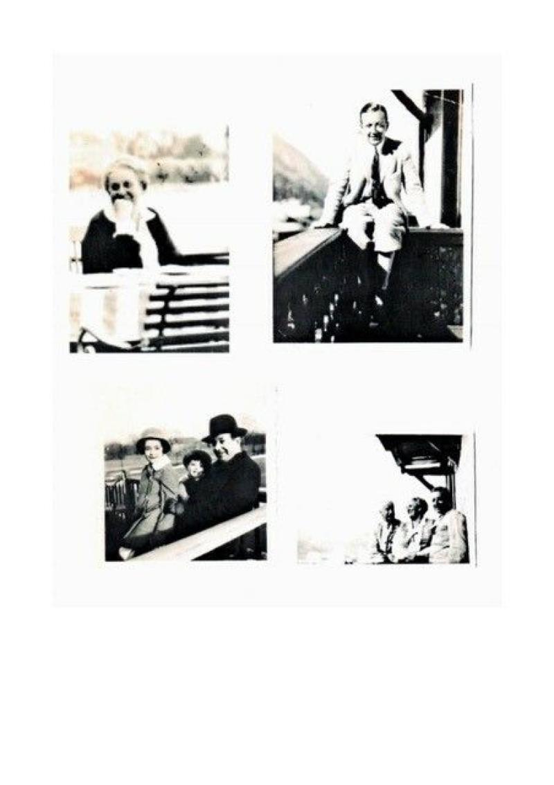 m Uhrzeigersinn: Betty Marcuse, Hans Marcuse, Vera, Ralph und Hans Marcuse, Theo, Betty und Hans Marcuse Bild: privat