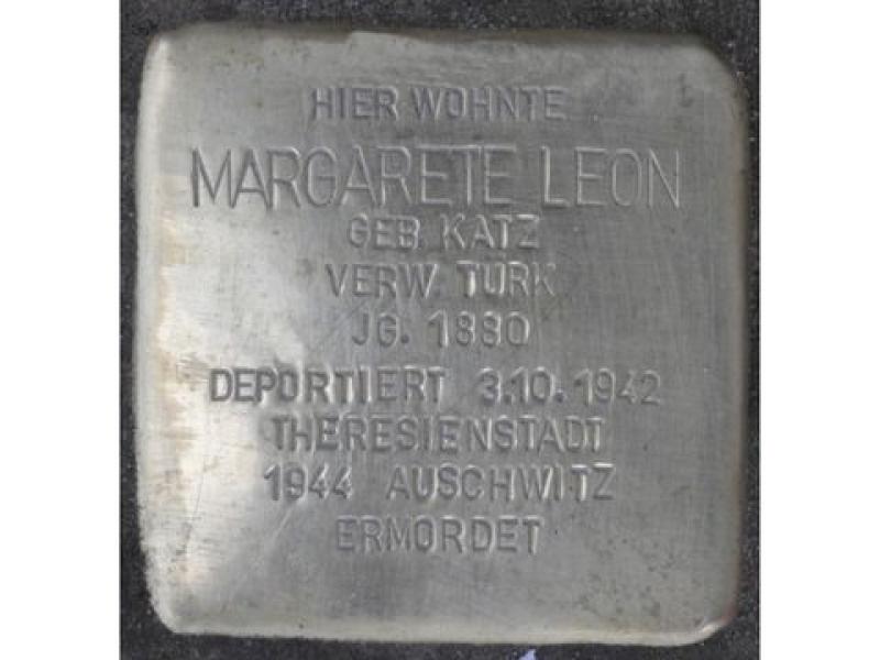Stolperstein Margarete Leon © H. J. Hupka