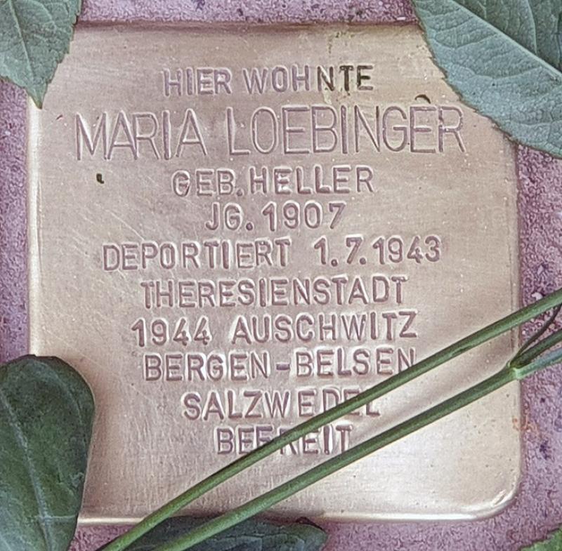 Stolperstein Maria Loebinger, Foto: OTFW Berlin