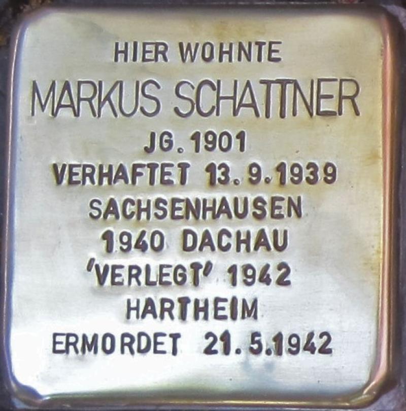 Stolperstein für Markus Schattner, Foto: Howard Shattner