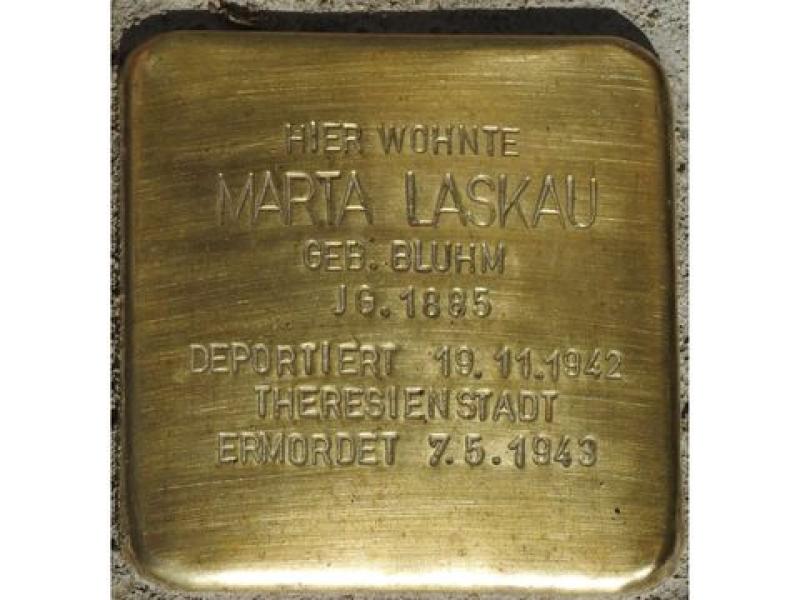 Stolperstein Marta Laskau © H. J. Hupka