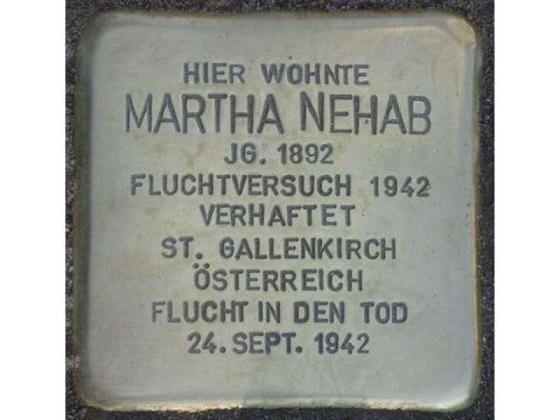 Stolperstein Martha Nehab © H. J. Hupk