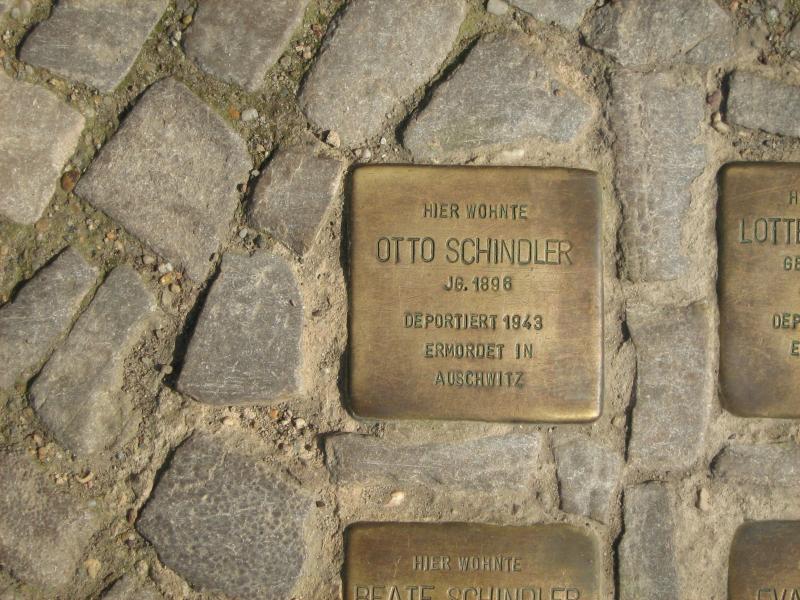 Stolperstein für Otto Schindler, Foto: MTS