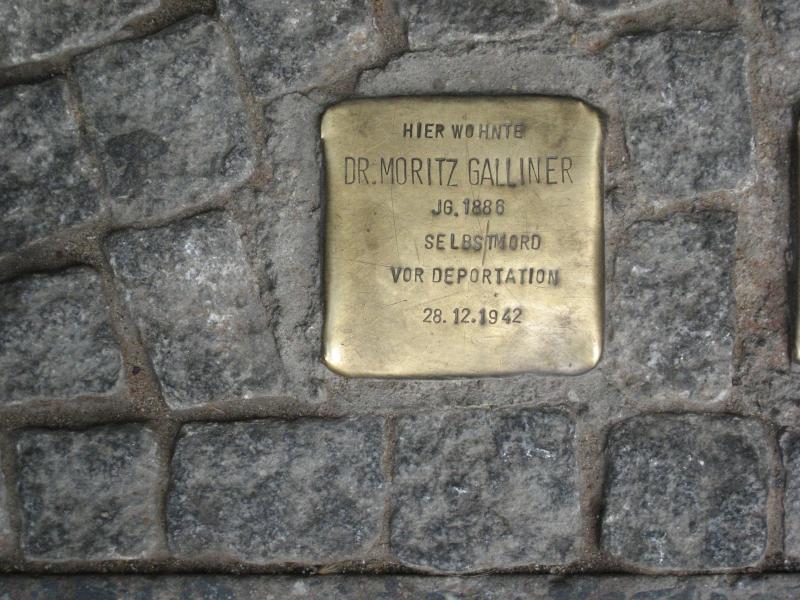Stolperstein für Dr. Moritz Galliner. Copyright: MTS