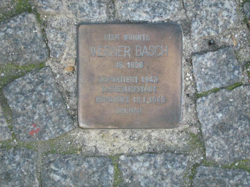 Stolperstein für Werner Basch. Copyright: MTS