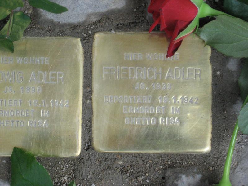 Stolperstein für Friedrich Adler © MTS