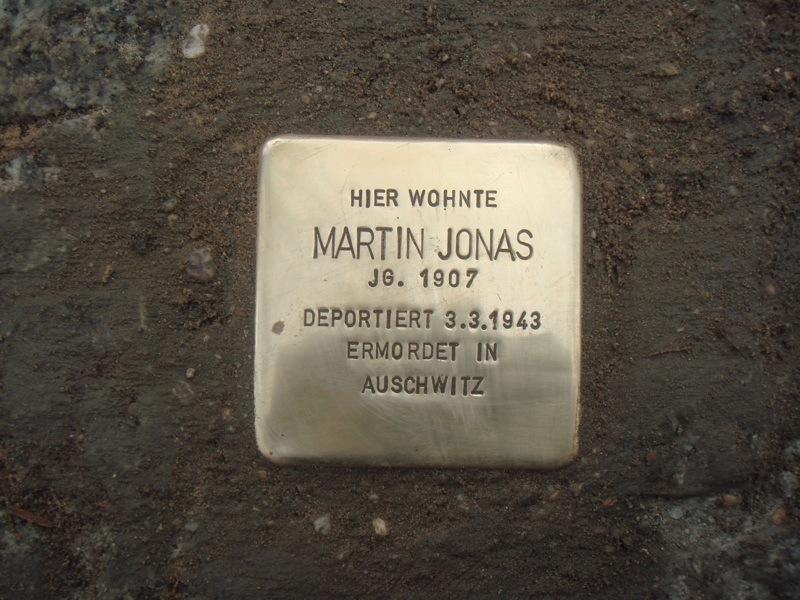 Stolperstein für Martin Jonas
