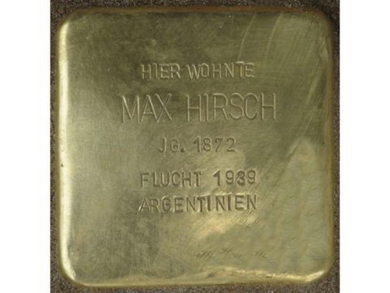 Stolperstein für Max Hirsch