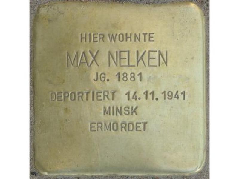 Stolperstein Max Nelken, Foto: H. J. Hupka