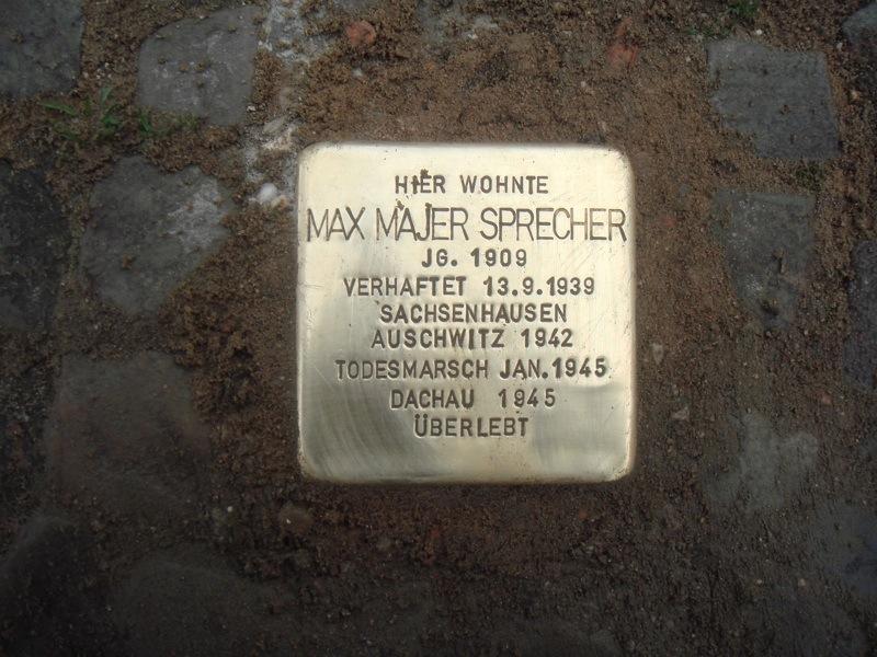 Stolperstein für Max Majer Sprecher