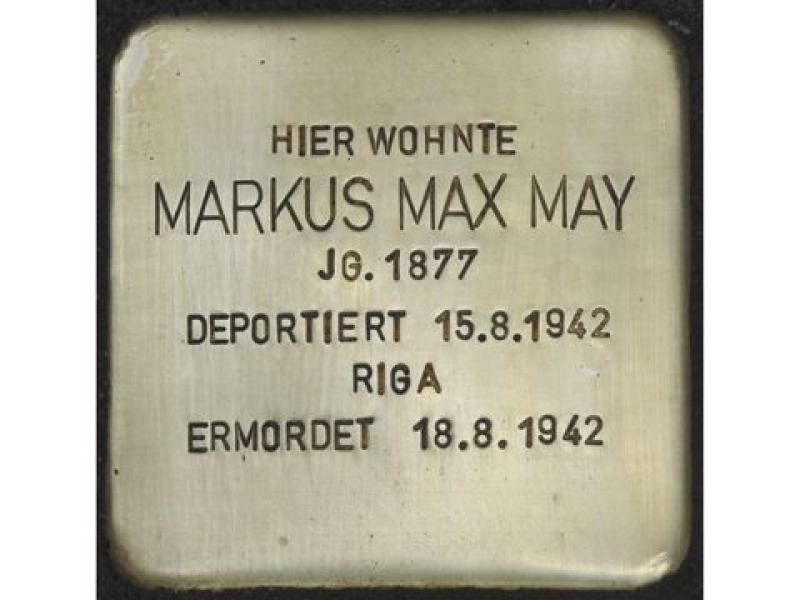 Stolperstein Markus Max May © H.J. Hupka