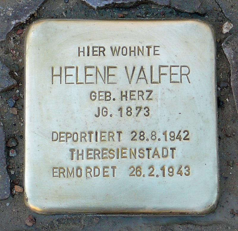Stolperstein für Helene Valter, Foto: Stolpersteine-Initiative CW, Timber