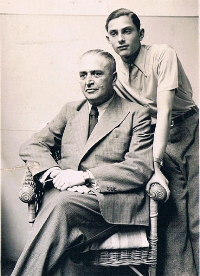 Walter Schreiber mit Sohn um 1939 (Privatfoto mit Genehmigung der Nachfahren)