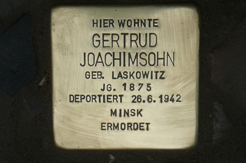 Foto: Initiative Stolpersteine Charlottenburg-Wilmersdorf