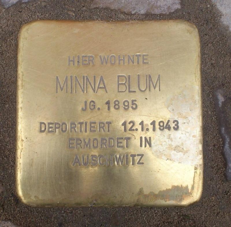Stolperstein für Minna Blum