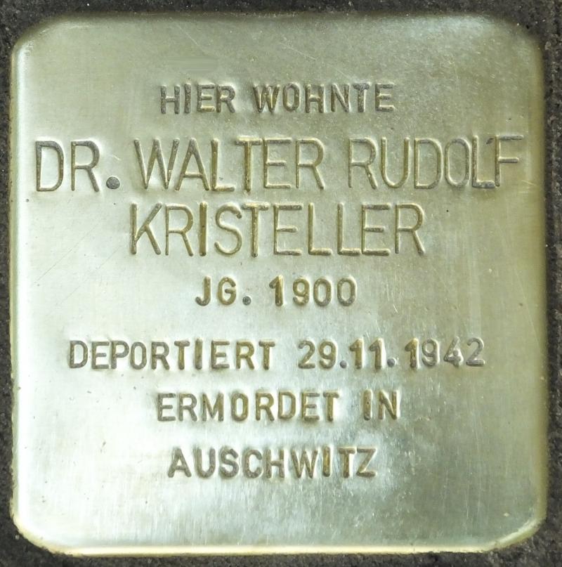 Stolperstein für Walter Rudolf Kristeller
