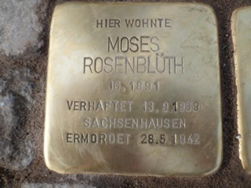 Stolperstein für Moses Rosenblüth