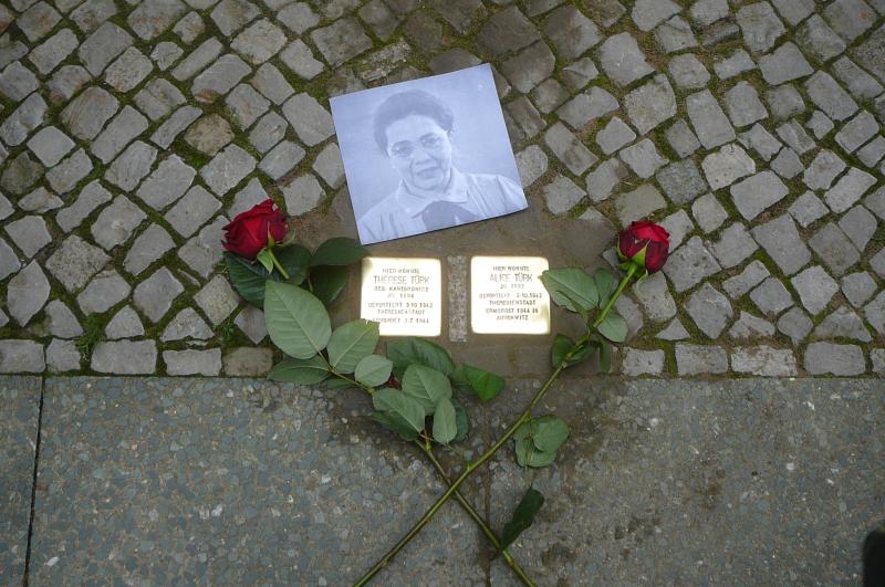 Stolperstein für Alice Türk Foto: Wolfgang Knoll
