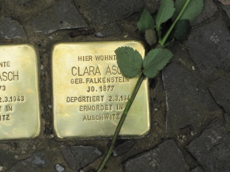 Stolperstein für Clara Asch. Copyright: MTS