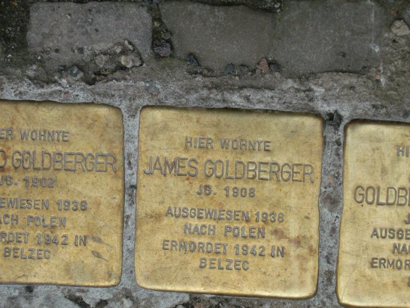 Stolperstein für James Goldberger. Copyright: MTS