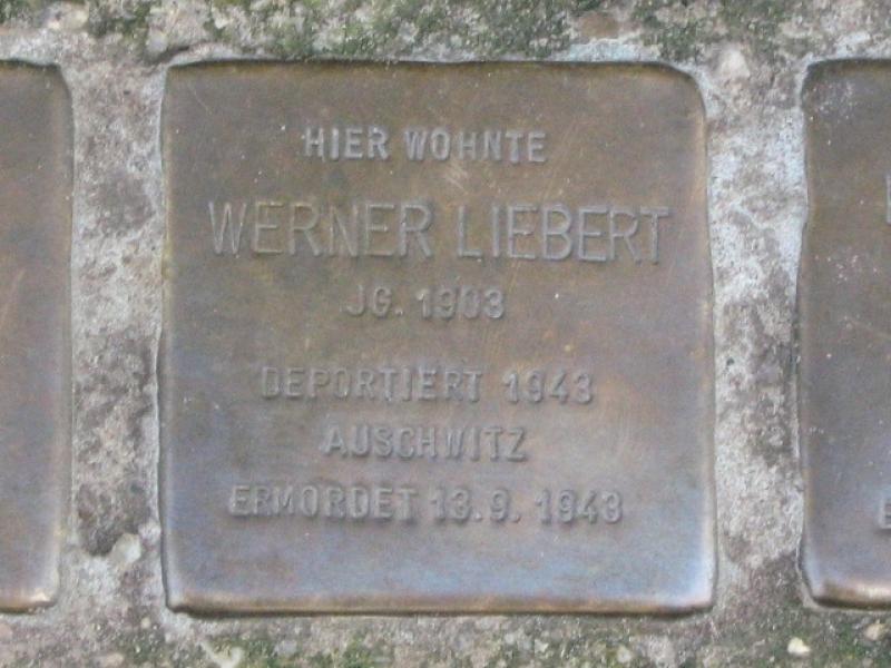 Stolperstein für Werner Liebert. Copyright: MTS