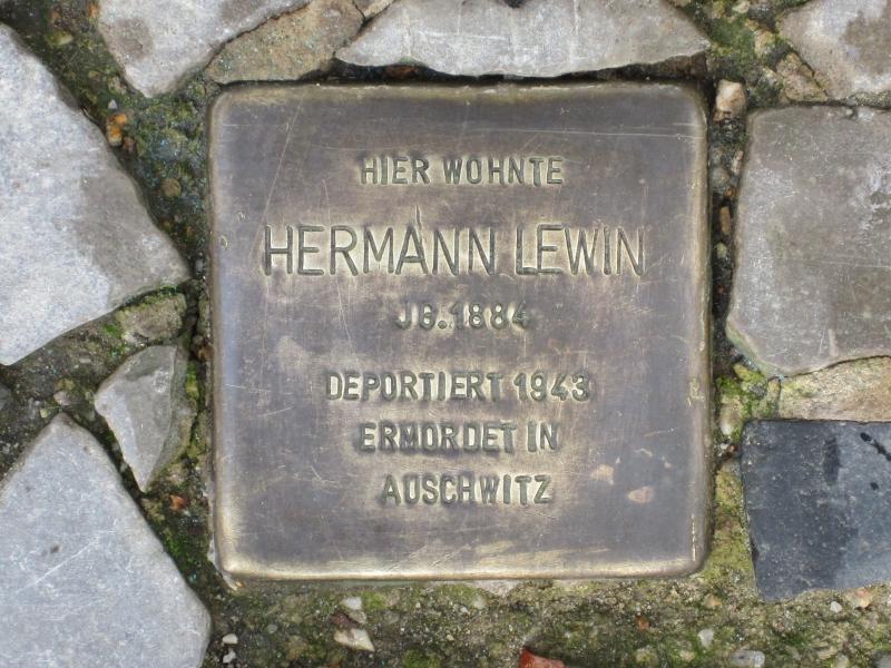 Stolperstein für Hermann Lewin. Copyright: MTS