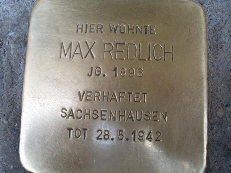 Stolperstein für Max Redlich