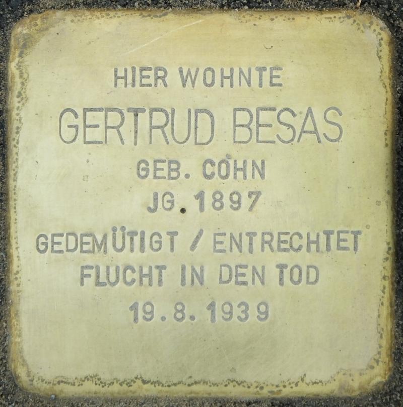 Stolperstein für Gertrud Besas